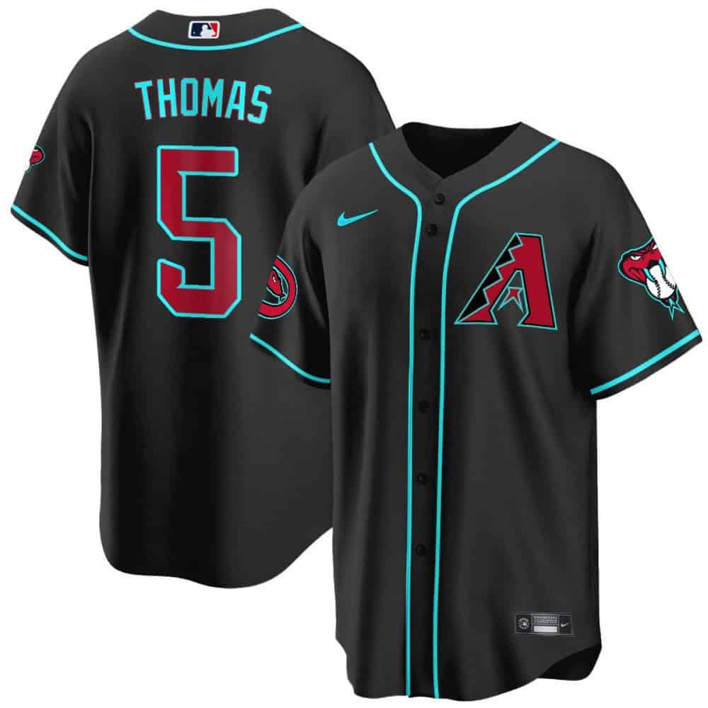 Men Arizona Diamondback #5 Thomas Black 2024 Nike Cool Base MLB Jersey->arizona diamondback->MLB Jersey